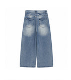 Binden Wash Damaged Wide Denim