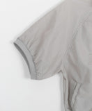 Huna Shirring Two-way Short Sleeve Wind Zip-Up