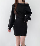 Feminine Mood Slim Fit H-Line Tight One Piece