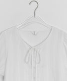 Buell Ribbon Short Sleeve Blouse