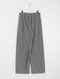 [unisex] Asoko banding ribbed wide pants