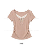 Alice Layered Button Short Sleeve