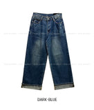 Et Wide Roll-up Denim Pants