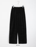 [unisex] Goben Veloa Ribbed Pintuck Banding Pants