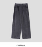 Wrinkle Velour Wide Training Pants