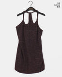 Kuyo Bokashi Knit Layered Sleeveless One Piece