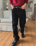 KEF Semi-Wide Black Jeans