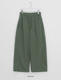 The Boom Snap Button Cotton Banding Wide Pants
