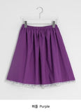 Ruri Color Lace Midi Skirt