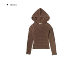 Pug Stripe Hood Terry Knit T-shirt