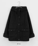 Pinche Hood Wool Suede Jacket