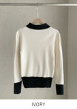 Tias Double Button Collar Knit