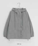 Nirubi Hood String Wind Jumper