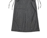 Pigmented Rope Cut Cargo Long Skirt