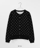 Bending Dot Round Cardigan