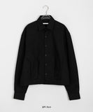 [unisex] Tsubaki Collar Button Crop Jacket