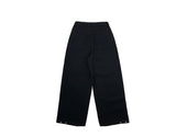Zid Brushed Snap Cotton Wide Pants