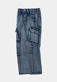 PINCH WIND CARGO DENIM PANTS