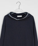 Jukomi Dot Hood Long Sleeve Tee