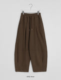 Jeans Pintuck Banding Balloon Wide Pants