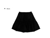 Vinno Pintuck Banding Flare Midi Skirt