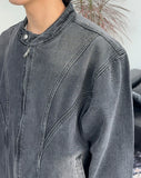 Shard biker denim jacket