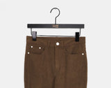 Chahi Brushed Slim Bootcut Corduroy Pants