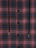 Solar loose fit hooded checkered shirt