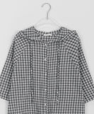 Masui check over hood shirt