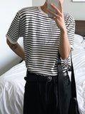 Neo stripe half knit