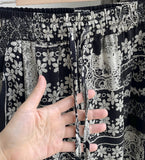 Chillin Bohemian Printed Banding Wide Cool Pants