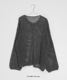 Rando Two-Way Net Loose Fit Summer Cardigan
