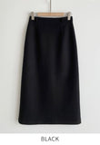 Belize Wool H-line Long Skirt