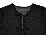 Como Layered Ribbon Cardigan