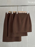 Miato brushed H-line skirt