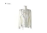 [Muffler set] Renu Cardigan Shirring Button Sleeveless Set
