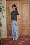 Heart Bear Pigment Crop Short Sleeve Tee
