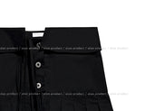 Molder strap layered pleated skirt