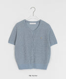 Kitel Linen Round Short Sleeve Cardigan