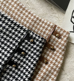Sherry hound check mini skirt