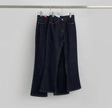 Raw Span Back Pocket Point Semi Bootcut Denim Pants