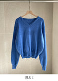 Yonid V-neck plain knit
