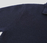 Yuo high neck half zip-up knit