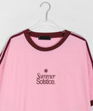 [unisex] Lunky Track Color Matching Ringer Over Short Sleeve Tee