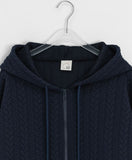 [BAONHAUS] Shukens Cable Hood Zip-Up Jumper