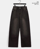 Hakip Vintage Washing Wide Denim Pants