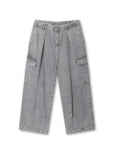 Pigment Balloon Stitch Cargo Denim Pants