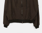 Convi Stripe Loose Fit 2-Way Hooded Zip-Up