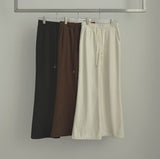 Corduroy Brushed Semi Bootcut Banding Pants