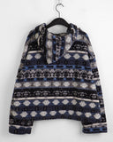 [MADE] Wilson Winter Nordic Pattern Drop Loose Fit Hooded Fleece